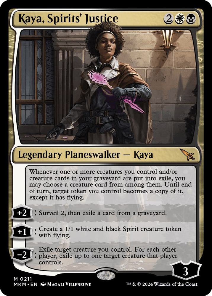 Kaya, Spirits' Justice 211/286 (Murders at Karlov Manor)  - Foil