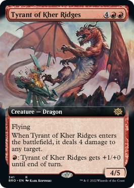 Tyrant of Kher Ridges Extended Art 341/287 (The Brothers' War) 