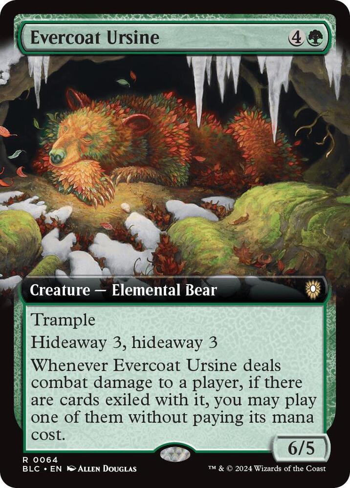 Evercoat Ursine 64 (Commander: Bloomburrow)  - Extended Art