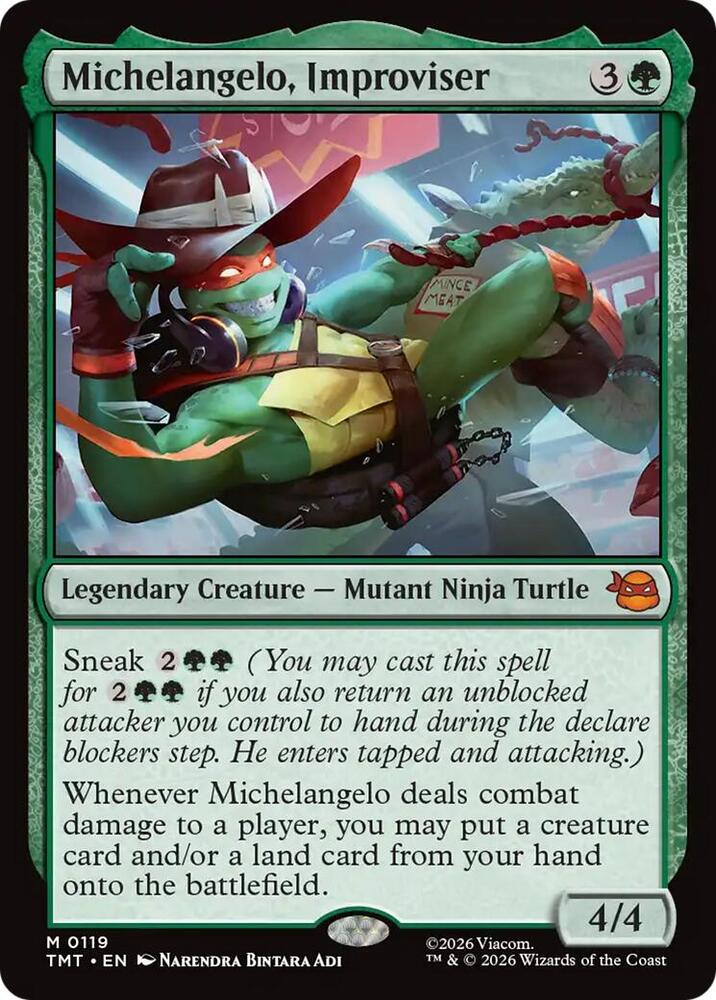 Michelangelo Improviser 119 (Teenage Mutant Ninja Turtles)  - Foil
