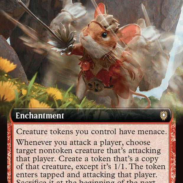 Echoing Assault 58 (Commander: Bloomburrow)  - Extended Art