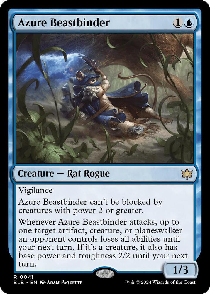 Azure Beastbinder 41/281 (Bloomburrow)  - Foil