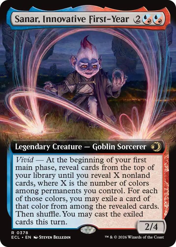 Sanar, Innovative First-Year 378 (Lorwyn Eclipsed)  - Extended Art