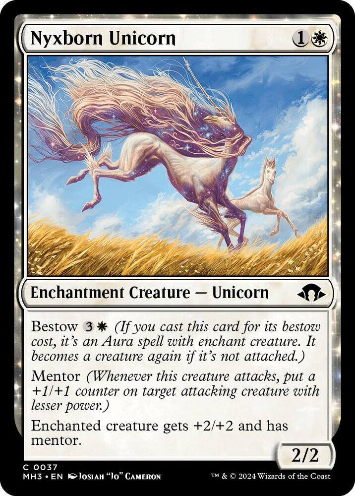 Nyxborn Unicorn 37/303 (Modern Horizons 3) 