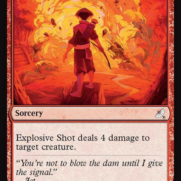 Explosive Shot  236/317 (Avatar: The Last Airbender: Eternal-Legal)  - Foil