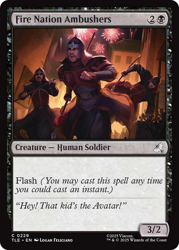 Fire Nation Ambushers 229/317 (Avatar: The Last Airbender: Eternal-Legal)  - Foil