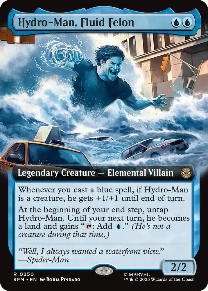 Hydro-Man, Fluid Felon 250/198 (Marvel's Spider-Man)  - Extended Art