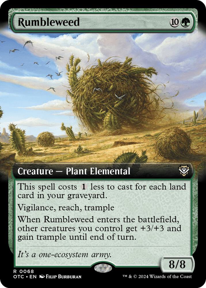Rumbleweed 68/342 (Commander: Outlaws of Thunder Junction)  - Extended Art