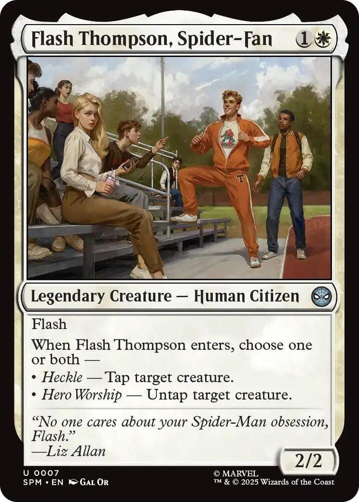 Flash Thompson, Spider-Fan 7/198 (Marvel's Spider-Man) 