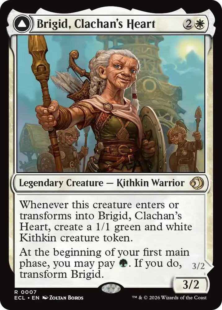 Brigid, Clachan's Heart // Brigid, Doun's Mind 7/273 (Lorwyn Eclipsed)  - Foil