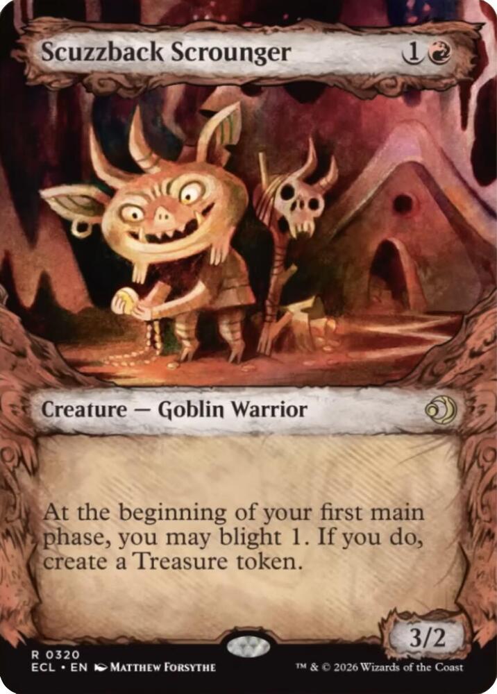 Scuzzback Scrounger  320/273 (Lorwyn Eclipsed)  - Showcase Foil