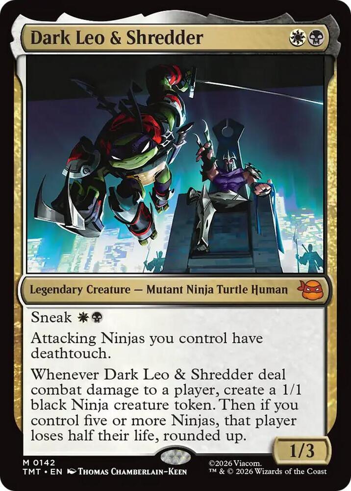Dark Leo & Shredder 142 (Teenage Mutant Ninja Turtles)  - Foil