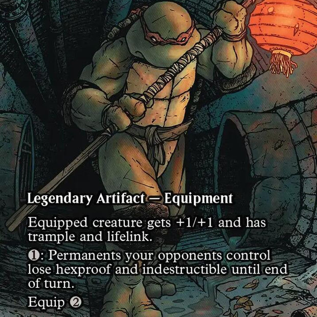 Donnies' Bō Shadowspear 17 (Teenage Mutant Ninja Turtles Source Material)  - Borderless