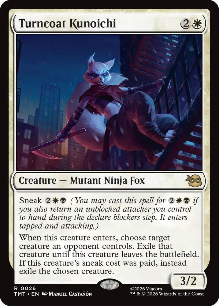 Turncoat Kunoichi 26/190 (Teenage Mutant Ninja Turtles)  - Foil