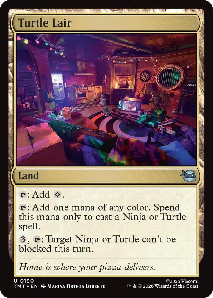 Turtle Lair 190/190 (Teenage Mutant Ninja Turtles)  - Foil