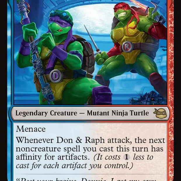 Don and Raph, Hard Science 144/190 (Teenage Mutant Ninja Turtles)  - Foil