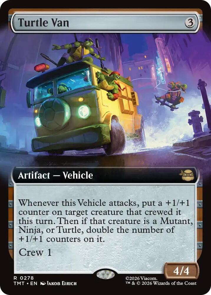 Turtle Van 278/190 (Teenage Mutant Ninja Turtles)  - Extended Art Foil
