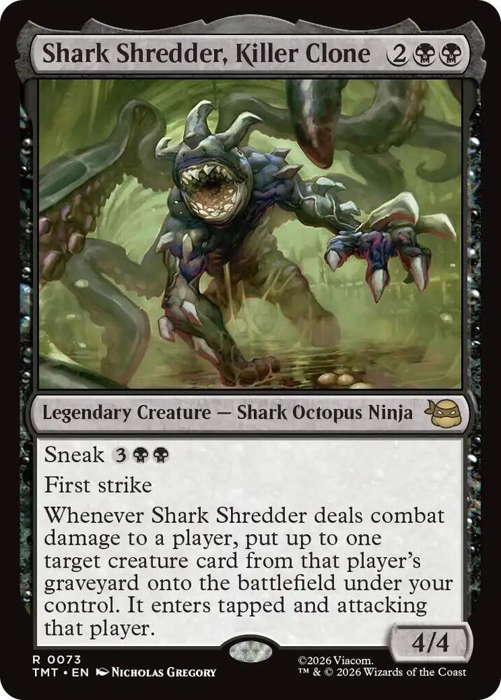 Shark Shredder, Killer Clone 73/190 (Teenage Mutant Ninja Turtles)  - Foil