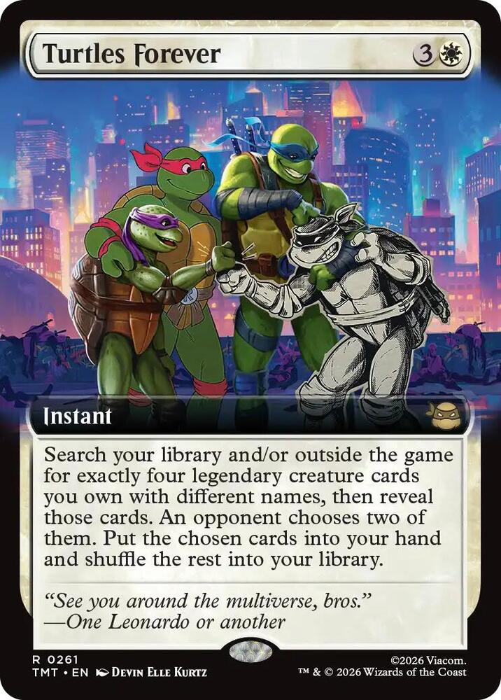 Turtles Forever 261/190 (Teenage Mutant Ninja Turtles)  - Extended Art Foil