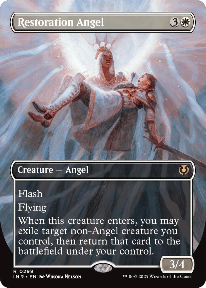 Restoration Angel 299/287 (Innistrad Remastered)  - Borderless Foil