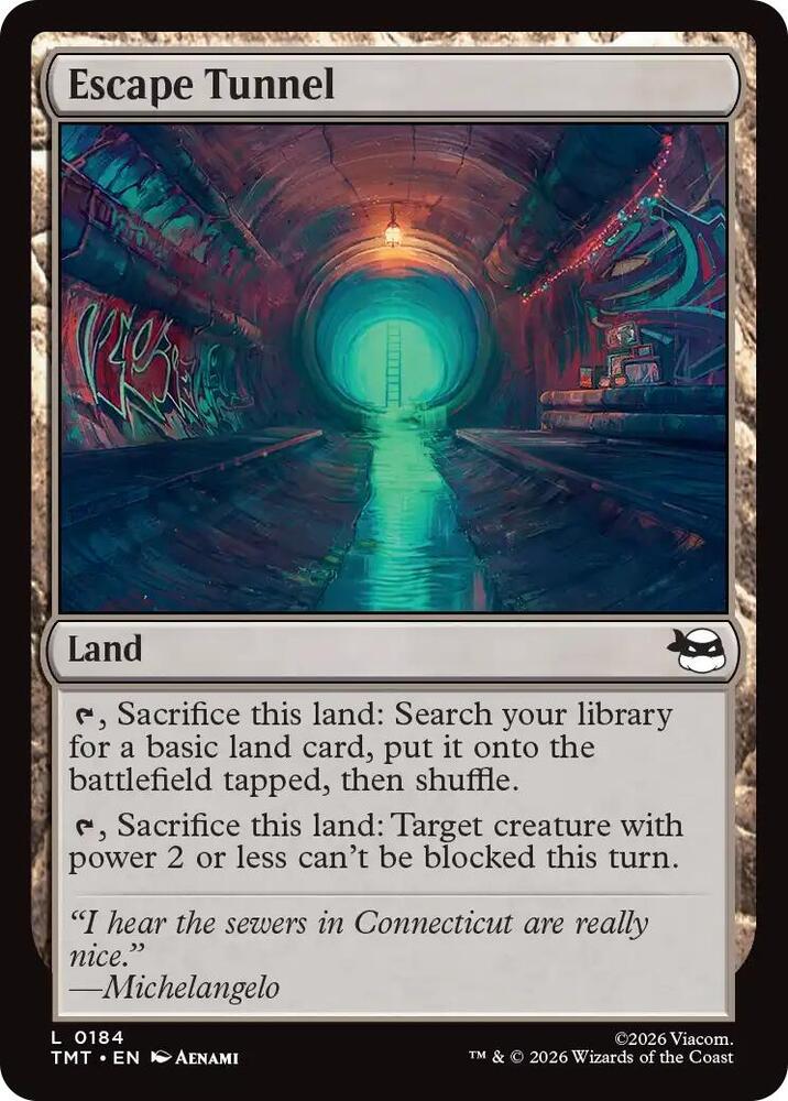 Escape Tunnel 184 (Teenage Mutant Ninja Turtles)  - Foil