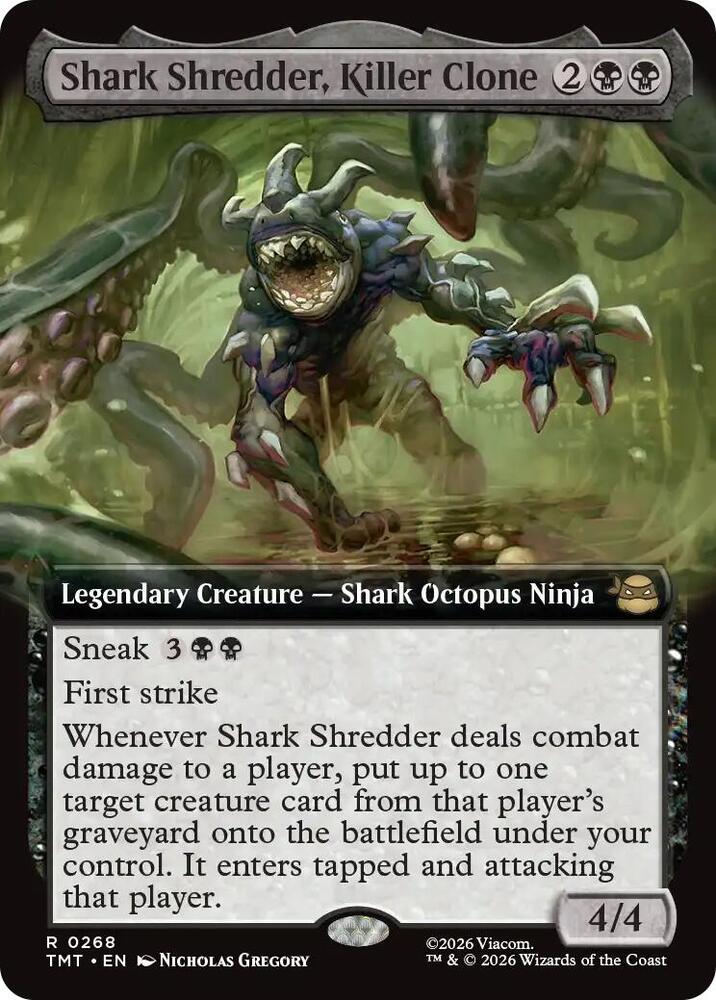 Shark Shredder, Killer Clone 268/190 (Teenage Mutant Ninja Turtles)  - Extended Art