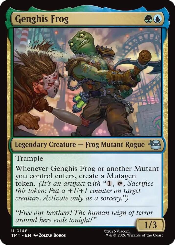 Genghis Frog 148/190 (Teenage Mutant Ninja Turtles)  - Foil