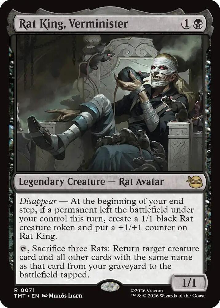 Rat King, Verminister 71/190 (Teenage Mutant Ninja Turtles)  - Foil