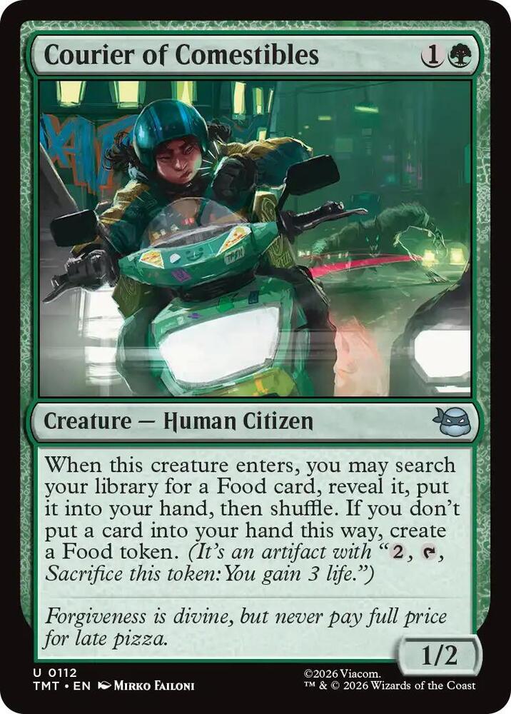 Courier of Comestibles 112/190 (Teenage Mutant Ninja Turtles)  - Foil