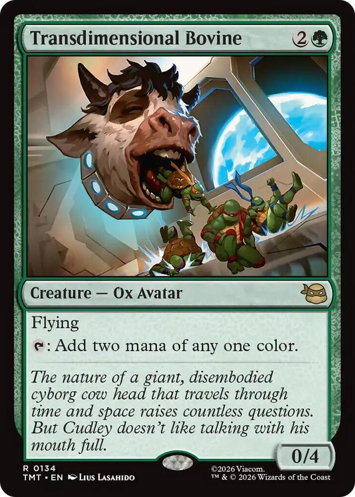 Transdimensional Bovine 134/190 (Teenage Mutant Ninja Turtles)  - Foil