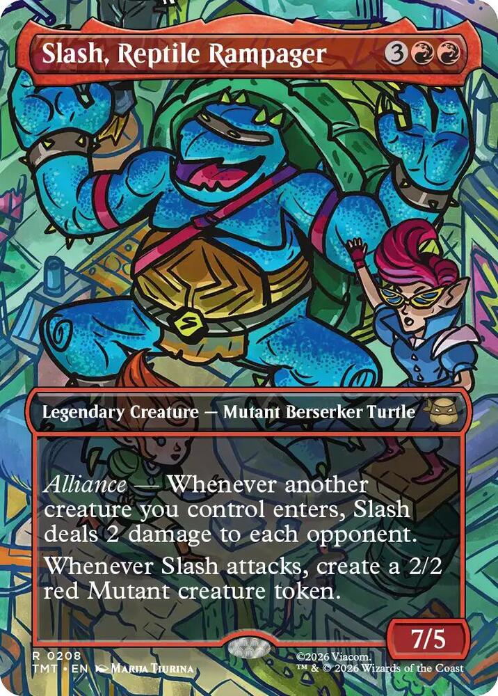 Slash, Reptile Rampager 208/190 (Teenage Mutant Ninja Turtles)  - Borderless