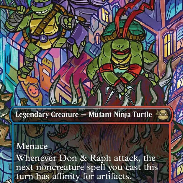 Don and Raph, Hard Science 205 (Teenage Mutant Ninja Turtles)  - Borderless Foil