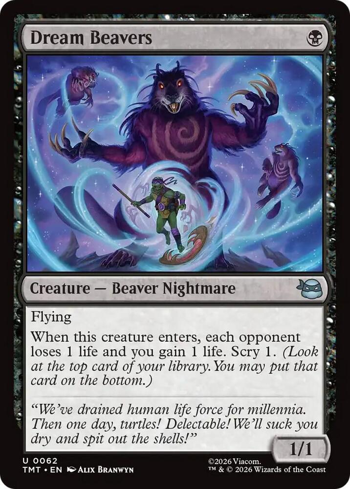 Dream Beavers 62/190 (Teenage Mutant Ninja Turtles)  - Foil