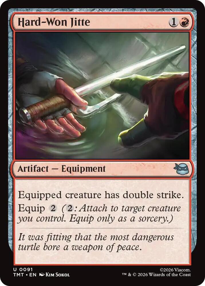 Hard-Won Jitte 91 (Teenage Mutant Ninja Turtles)  - Foil