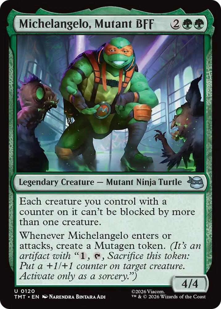 Michelangelo, Mutant BFF 120/190 (Teenage Mutant Ninja Turtles)  - Foil