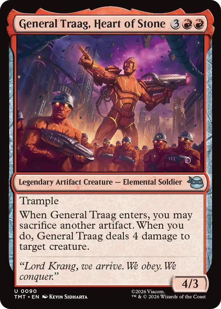 General Traag, Heart of Stone 90/190 (Teenage Mutant Ninja Turtles)  - Foil