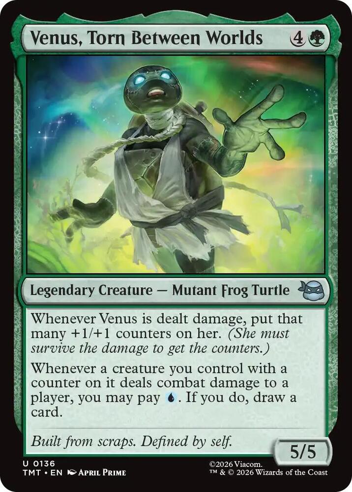 Venus, Torn Between Worlds 136/190 (Teenage Mutant Ninja Turtles)  - Foil
