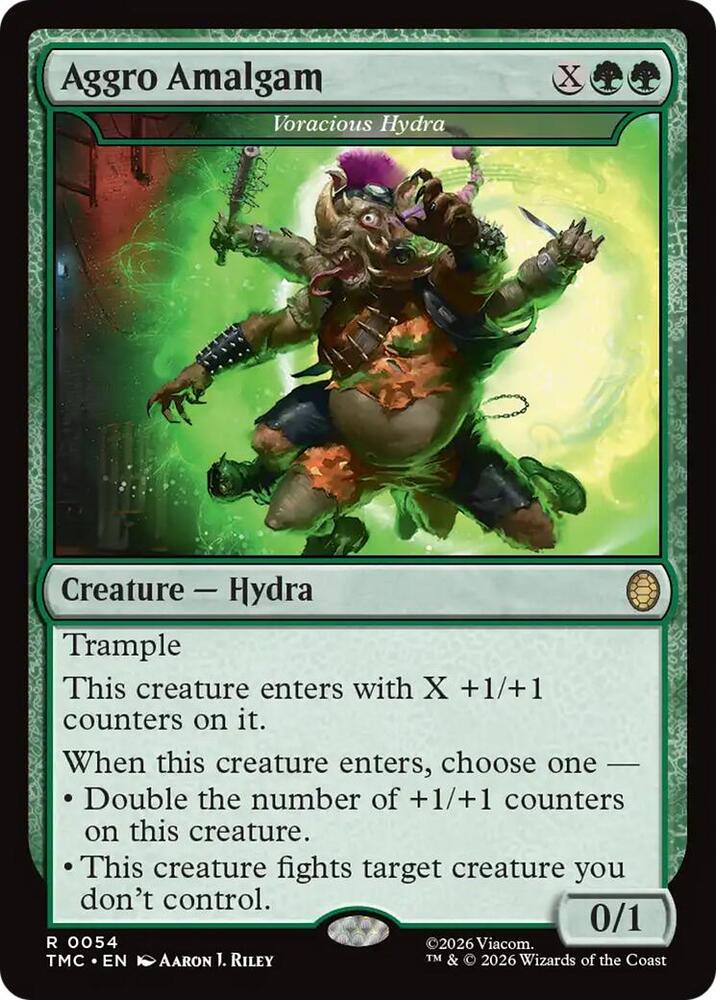 Aggro Amalgam Voracious Hydra 54 (Commander: Teenage Mutant Ninja Turtles) 