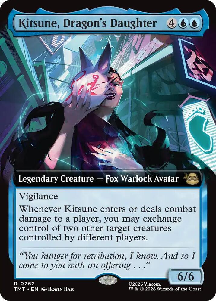 Kitsune. Dragon's Daughter 262/190 (Teenage Mutant Ninja Turtles)  - Extended Art Foil