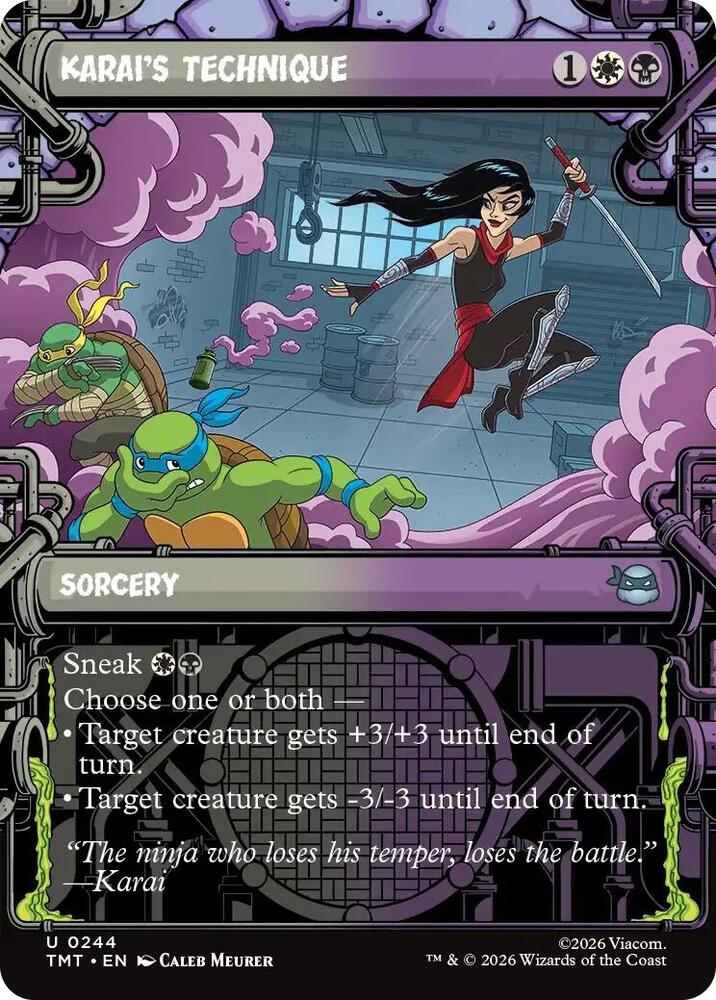 Karai's Technique 244 (Teenage Mutant Ninja Turtles)  - Showcase Foil