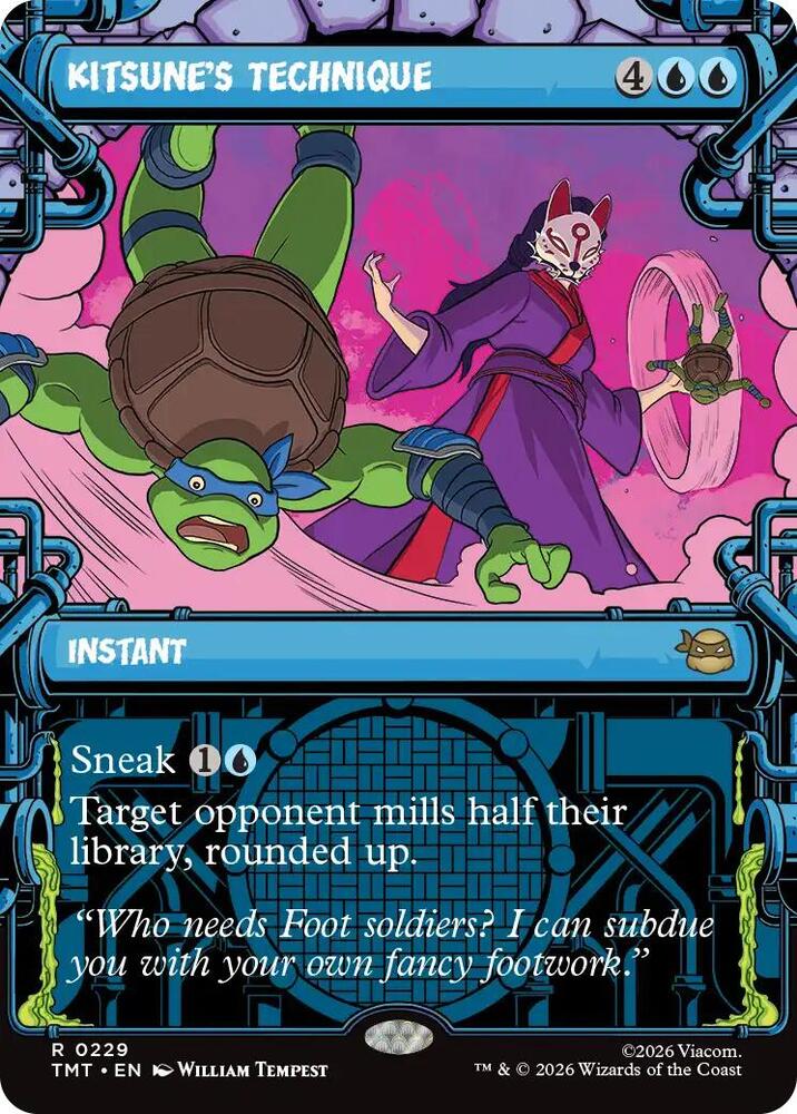 Kitsune's Technique 229/190 (Teenage Mutant Ninja Turtles)  - Showcase Foil