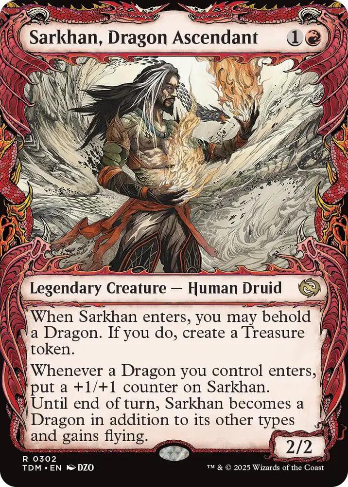 Sarkhan, Dragon Ascendant 302/291 (Tarkir: Dragonstorm)  - Showcase