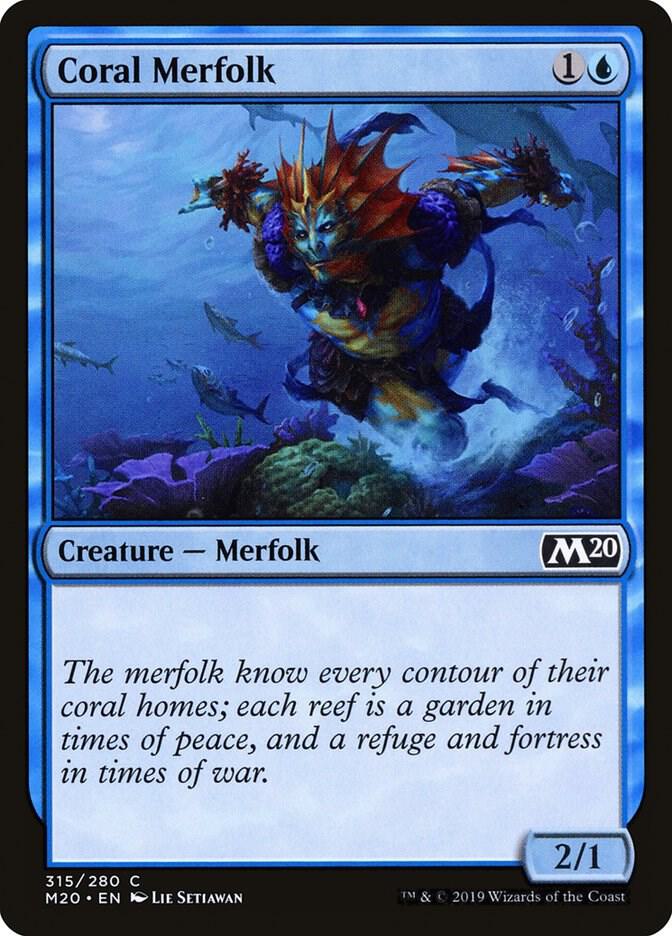 Coral Merfolk 315/280 (Core Set 2020) 