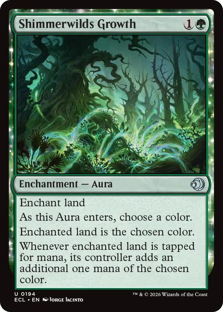 Shimmerwilds Growth 194 (Lorwyn Eclipsed)  - Foil