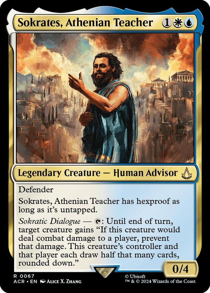 Sokrates, Athenian Teacher 67/110 (Universes Beyond: Assassin's Creed)  - Foil