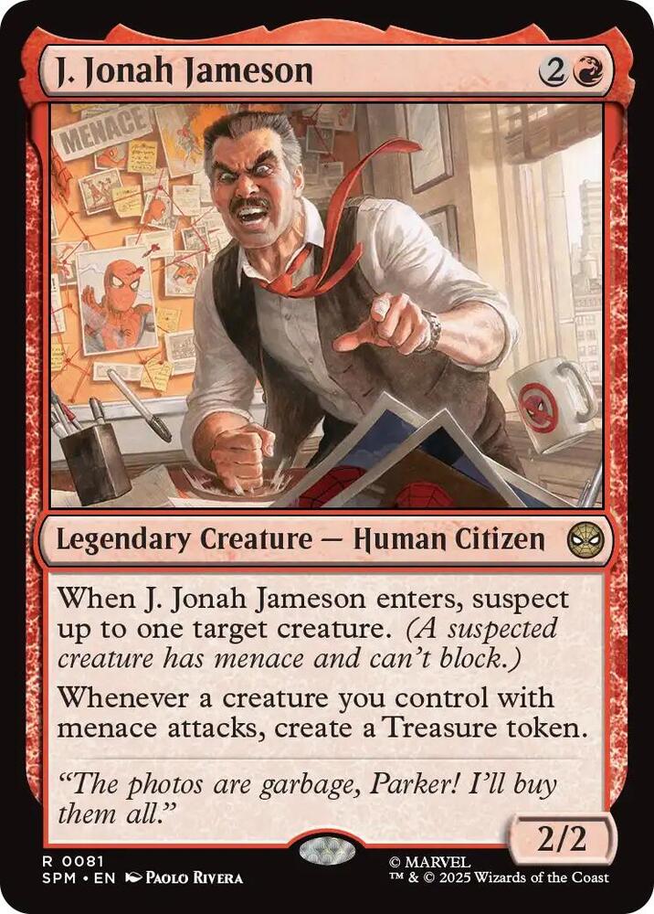 J. Jonah Jameson 81/198 (Marvel's Spider-Man)  - Foil