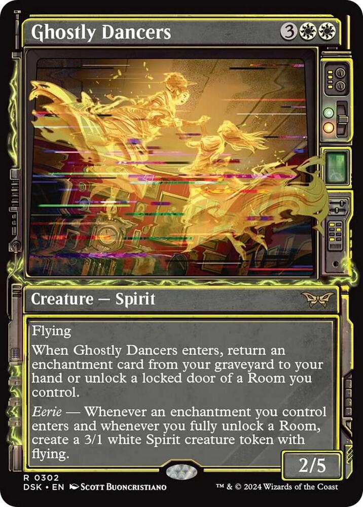 Ghostly Dancers 302/286 (Duskmourn: House of Horror)  - Showcase