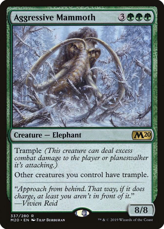 Aggressive Mammoth 337 (Core Set 2020) 