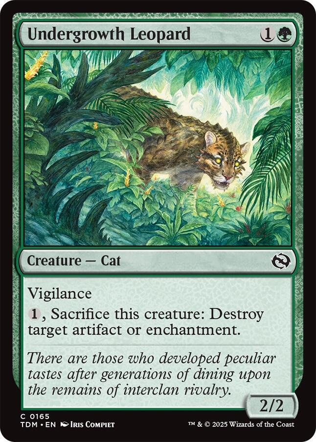 Undergrowth Leopard 165 (Tarkir: Dragonstorm) 