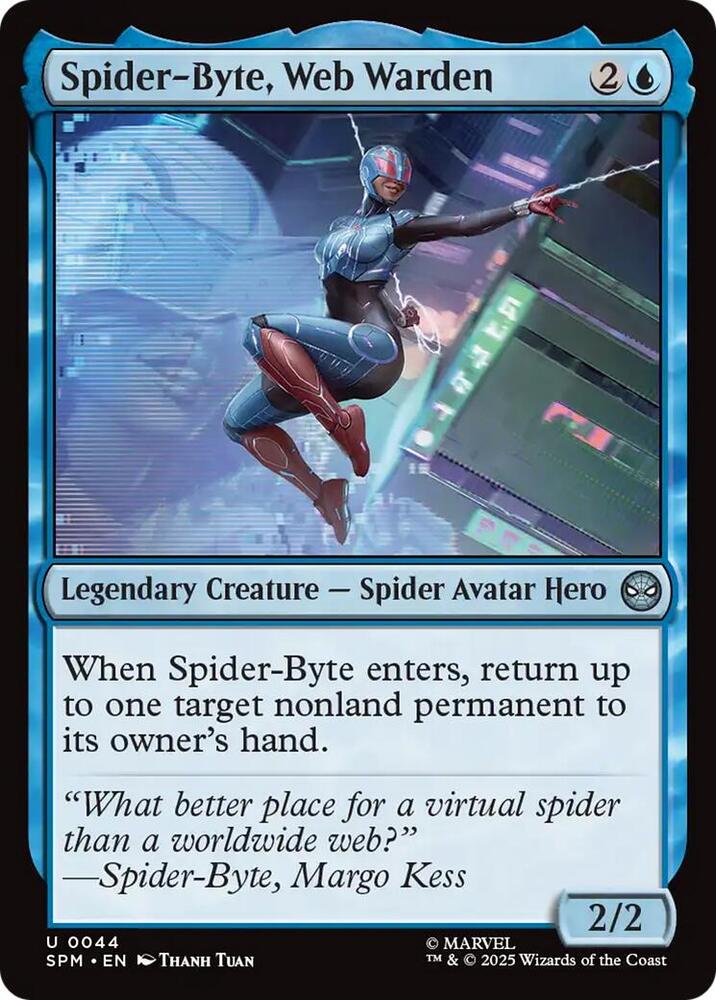 Spider-Byte, Web Warden 44/198 (Marvel's Spider-Man)  - Foil